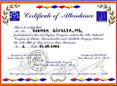 diploma dr carmen giuglea